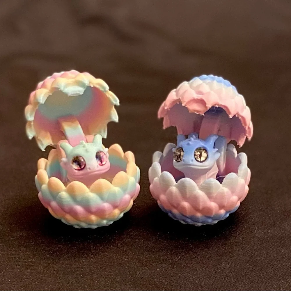 Pastel Dragon Egg and Baby Dragon Toy Set Is Sweet and Special - Choose One - Picture 4 of 10